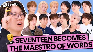 SEVENTEEN becomes the MAESTRO of wordsㅣKPop ON Playlist ZIP PARTY Part 2 [upl. by Lehmann]