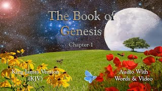 The Book of Genesis Chapter 1 – Holy Bible KJV – Audio with Words amp Video [upl. by Dareg]