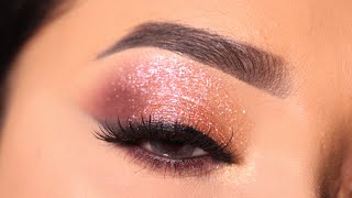 Simple and Easy Eyeshadow Look  Sparkly Eye Makeup Tutorial  Shilpa [upl. by Shoifet]