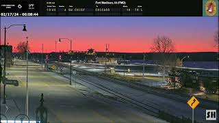 Fort Madison Sunrise Time Lapse 21724 [upl. by Hovey]