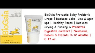 BioGaia Protectis Baby Probiotic Drops  Reduces Colic Gas amp Spitups  Healthy Poops [upl. by Irafat]