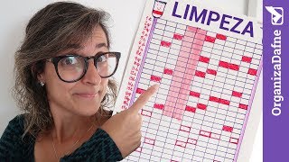 😉 COMO FAZER TABELA DE LIMPEZA E ORGANIZAÇÃO MENSAL DA CASA bullet journal  Organiza Dafne [upl. by Eppie212]