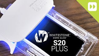 Whitestone Dome Glass Samsung Galaxy S20 Plus Screen Protector Installation Guide amp Review [upl. by Bass248]