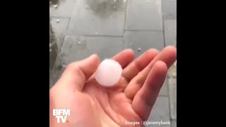 Des grêlons de 10 cm sont tombés sur la ville de Sydney en Australie [upl. by Nodnrb]