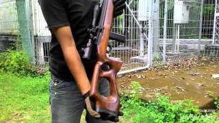 Thumbhole stock Long Version for KJW KC02 GBB [upl. by Essilrahc]