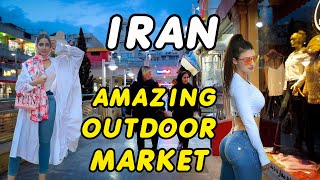 IRAN TEHRAN Amazing Outdoor Market in the West Area walking [upl. by Egief]