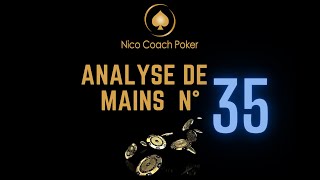 Analyse de mains POKER N° 35  Travail GTO Wizard [upl. by Drida935]