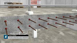 How It Works Postinstalled rebar connection for Heavy Loads  Chemical Anchors EF500R [upl. by Gnirol]