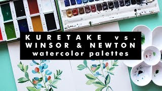 KURETAKE vs WINSOR amp NEWTON WATERCOLORS  Which one is better [upl. by Vernon]