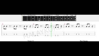 M Nasir feat Spider  Mentera Semerah Padi Bass Tab Tutorial [upl. by Leone]