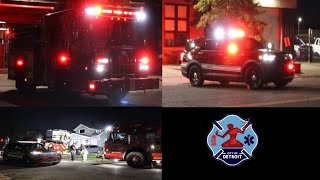 Responding To Box Alarm  Detroit Fire Engine 42 amp Chief 2  Lights amp Sirens [upl. by Leonidas]