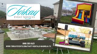 Party Rentals MagnoliaTX  Torkay Event Services LLC  8882832623 [upl. by Eustasius]