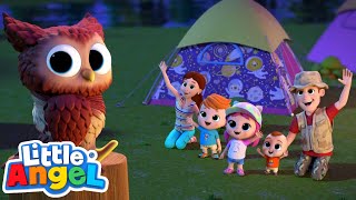 Campamento en Familia 🏕️ Camping Song  Canciones para aprender Inglés🎵 Little Angel Español [upl. by Notyep243]