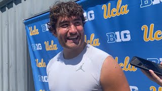 UCLA DE Jacob Busic discusses transition from Navy looks ahead to first home game 910 [upl. by Ardnola]