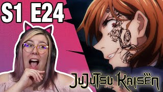 END FIGHT  JUJUTSU KAISEN Season 1 Episode 24 REACTION  Zamber Reacts [upl. by Nedaj676]