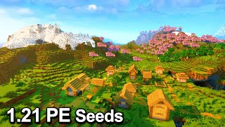 TOP 3 BEST MINECRAFT 1212 PE SEEDS BEDROCK Seeds Minecraft 1212 Bedrock [upl. by Laefar]