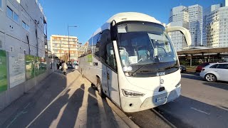 4K Flixbus Paris Pont de Sèvres  Le Havre Gare SNCF [upl. by Urana]