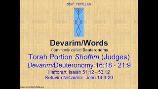 Torah Portion Shoftim 972024 [upl. by Ahtanamas]