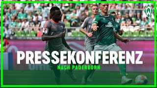 SV Werder Bremen  SC Paderborn 14  Pressekonferenz [upl. by Dhiman]