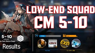 【明日方舟Arknights】510 Challenge Mode  Low End Squad  Arknights Strategy [upl. by Aleuname404]