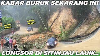 KABAR BURUK SEKARANG INI  Terekam Menit Menit Longsor Besar Terjang Jalur Sitinjau Lauik [upl. by Finah154]