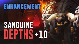 Sanguine Depths 10  Enhancement Shaman  Shadowlands Beta [upl. by Cherice182]