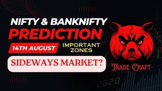 Nifty prediction for tomorrow  14thAug Nifty and Banknifty predictions and analysis for tomorrow [upl. by Oinimreh]