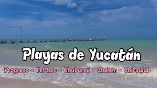 Playas de Yucatán  Progreso Telchac Chuburna Chelem Chicxulub [upl. by Chemosh672]