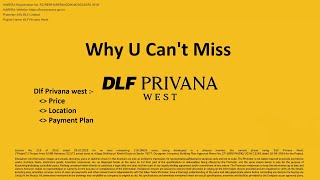 Dlf Privana West Sector 76 Gurgaon  Dlf Privana South Phase 2 dlfprivana dlfprivanawest [upl. by Lotz807]