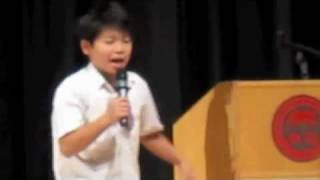 Grade 6 Student Council Winning Speech [upl. by Reaht]