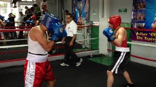 Pelea de Box Amateur exhibicion en Tepito Col Morelos [upl. by Galanti]