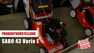 Produktvorstellung SABO 43 Vario E Rasenmäher [upl. by Rhiamon484]