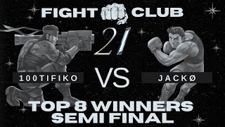 Miércoles de Fight Club 21 Top 8 Winners Semi Final EBA  Jackø VS JE  100tifiko [upl. by Ilenna968]