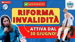 🤔 RIFORMA DISABILITÀ 2024 Addio alle Visite di Revisione APPROVATO IL DECRETO Novità e Criticità [upl. by Aynav]