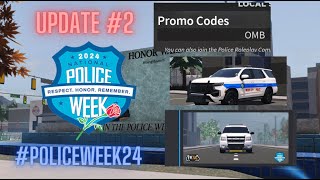 Police Week Update  Update Two  New Lightbars Promo Codes and Grappler [upl. by Anyaled254]