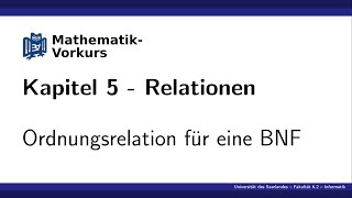 K5 K6 Ordnungsrelation für eine BNF [upl. by Basile]