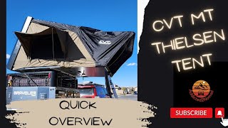 Overview of the CVT Mt Thielsen Rooftop Tent [upl. by Eitra153]