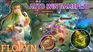 AUTO WIN  GAMEPLAY FLORYN  BUILD TOP 1GLOBAL FLORYN  MLBB [upl. by Zzahc370]