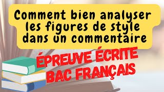 Bac Français Comment analyser des figures de style dans le commentaire de texte [upl. by Forlini960]