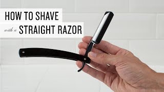 How To Shave With A Straight Razor [upl. by Llenad]