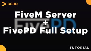 FiveM Server  FivePD  Full SetupInstall Tutorial [upl. by Yssirhc825]