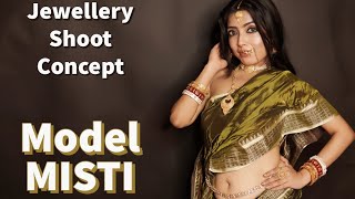 Cute Model Misti  Jewellery shoot concept  Navel beauty  Saree lover  Bong Saree Fashion [upl. by Franciskus656]