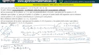 Geometría en el espacio 2bat ccnn2 037 julio 2014 a2 José Jaime Mas [upl. by Eruza187]