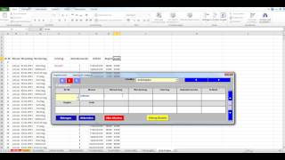 Datenbanken in Excel aus flexibler Eingabemaske mit Datentypen  Zuweisung erstellen Schichtplan [upl. by Ashly]