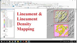 Lineament and Lineament Density Map Preparation in Arc GIS [upl. by Dett]