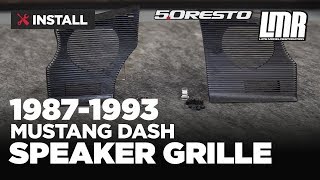 19871993 Mustang 50 Resto Dash Speaker Grille Kit  Install amp Review [upl. by Godspeed989]