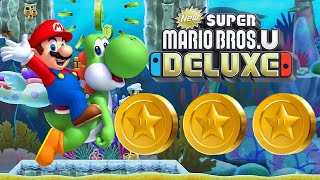 Sparkling Waters1 Waterspout Beach  33 Star Coins  NEW Super Mario Bros U Deluxe [upl. by Eriuqs]