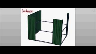 YardMaster Emerald Deluxe 8x9 GEYZ Metal Shed  Video Assembly [upl. by Iem]