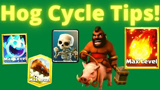 HOG CYCLE GUIDE  7 Tips on How to Play 26 Hog Cycle in Clash Royale [upl. by Itsrejk347]