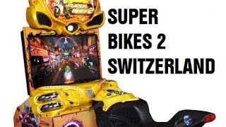 Superbikes 2 Arcade Game SWITZERLAND Track Coin Machine [upl. by Reinaldos]